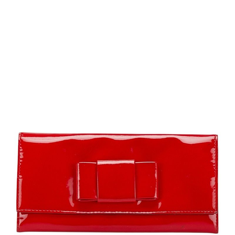 ミュウミュウ リボン レッド エナメル レディース MIUMIU 1-0207995