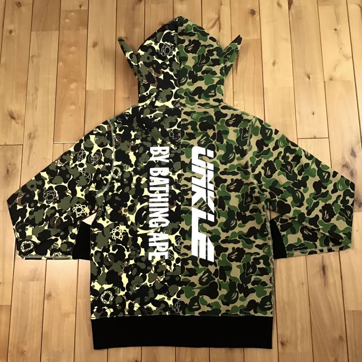 ☆美品☆ UNKLE × BAPE shark full zip hoodie Mサイズ a bathing ape