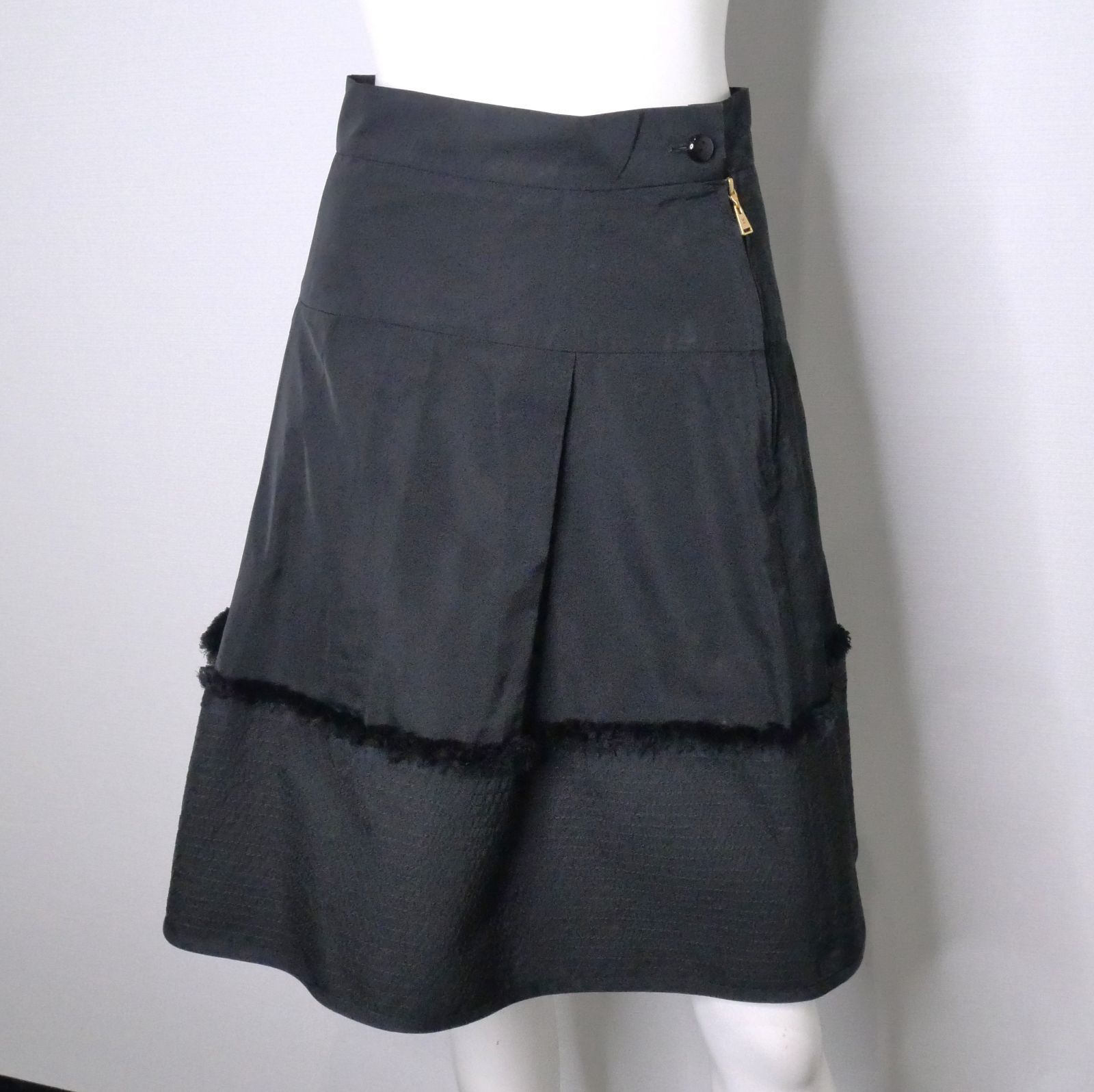 ◎ LOUIS VUITTON ルイ ヴィトン フランス製 ブラック ミニスカート