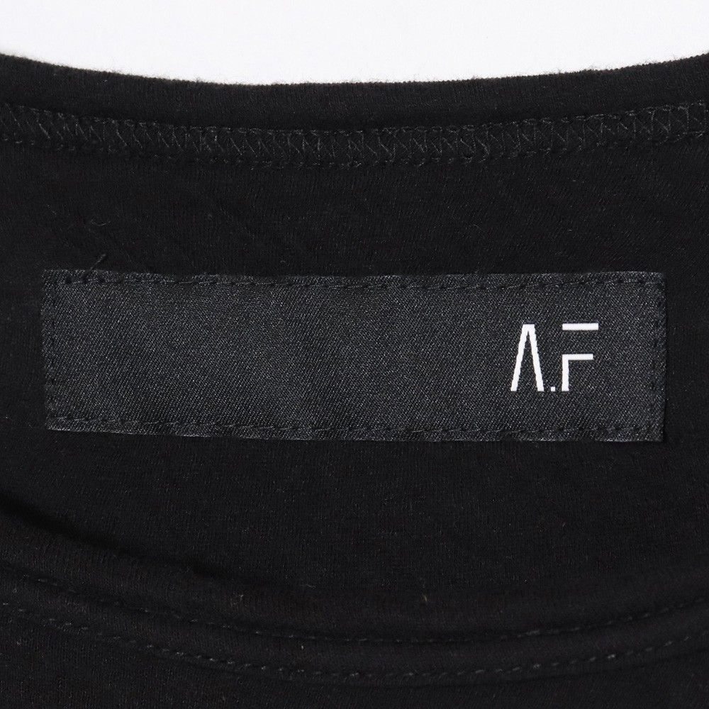 A.F ARTEFACT シワ加工ショートスリーブTシャツ サイズ3 ブラック