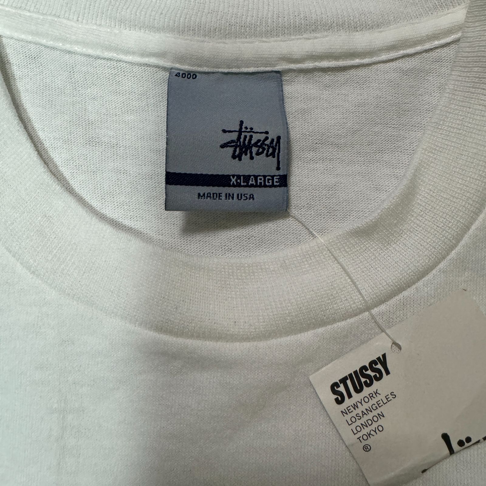 00s Y2K old stussy ギターマン Tシャツ XLサイズ USA製 銀タグ