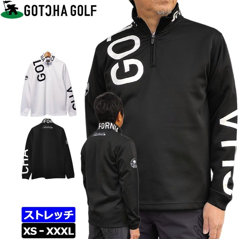 【新品未使用】CPG GOLFハーフジップ長袖シャツ サイズ2(Ｍ) カラー・サイズ選択可】 GOTCHA GOLF ガッチャゴルフ メンズ
