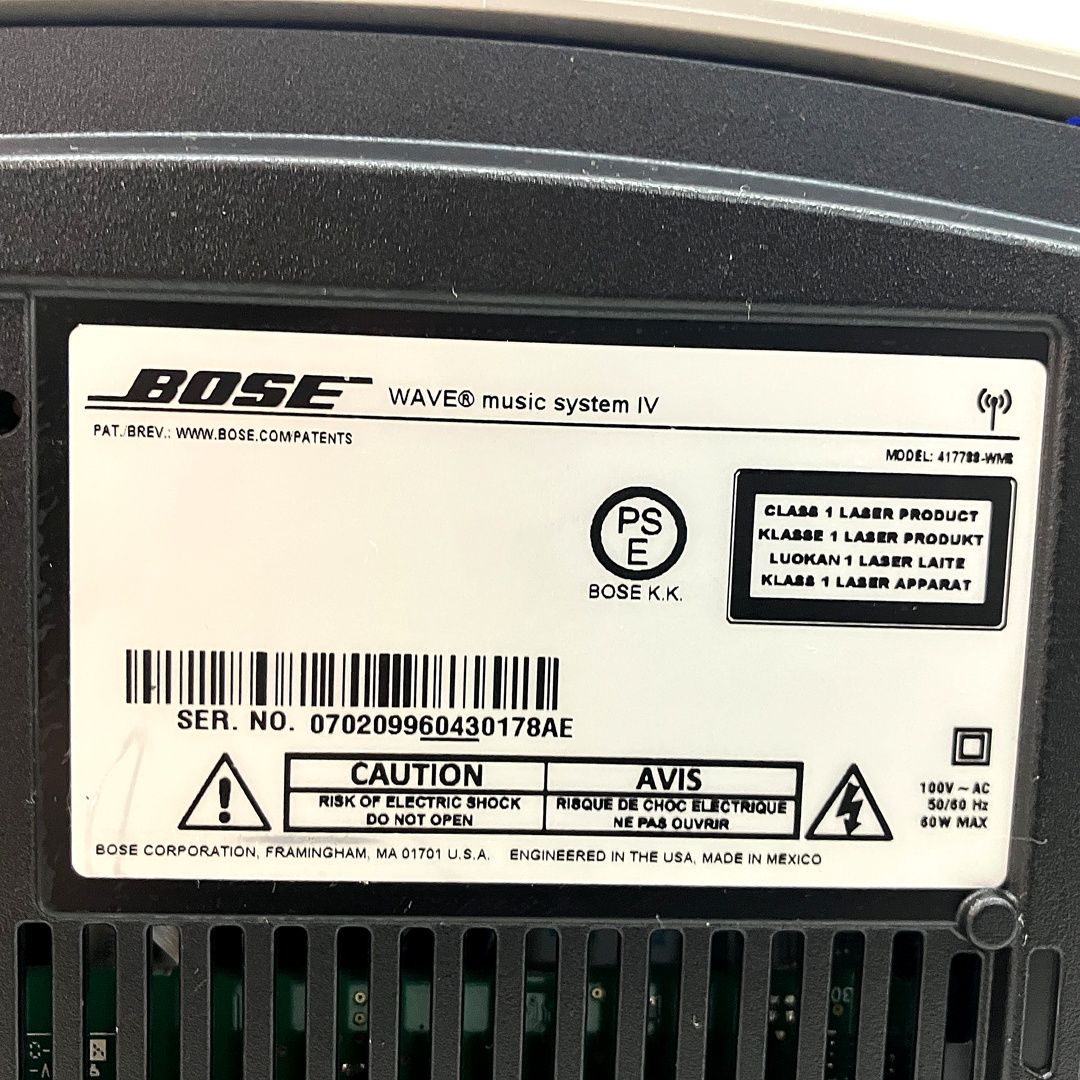 BOSE Wave music system IV パーソナルオーディオシステム 音響
