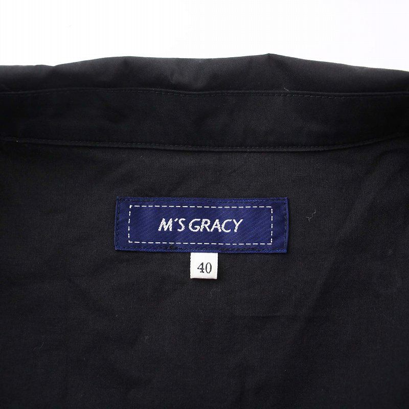 エムズグレイシー M'S GRACY 22SS シャツワンピース ノースリーブ