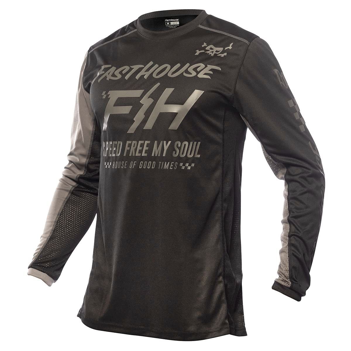 ファストハウス ジャパン(Fasthouse Japan) MX グラインドハウスジャージ スラマー Lサイズ ブラック/グレー
