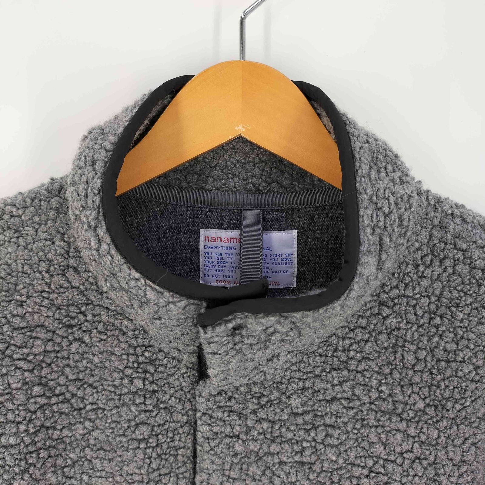 ナナミカ　ノーカラージャケット M グレー系 ナナミカ ノーカラージャケット M グレー系 nanamica / THE