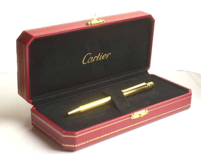 Cartier カルティエ サントス C ドゥ 2C ボールペン ゴールド箱付き