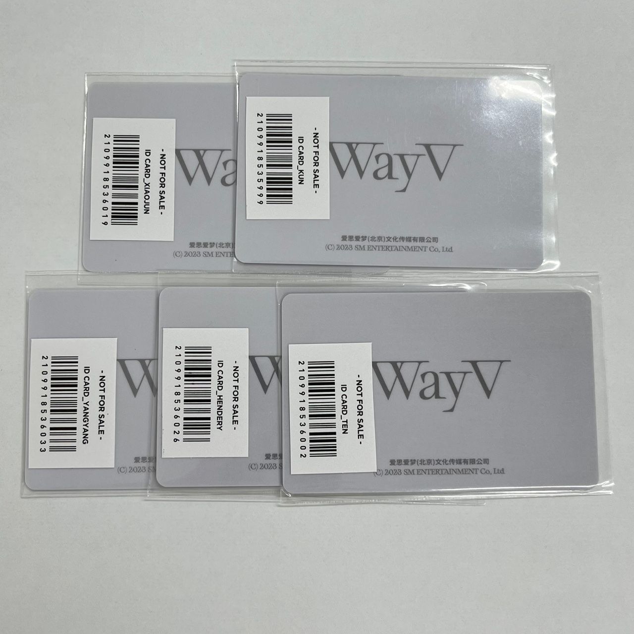 WayV Phantom IDカード 威神V NCT テン シャオジュン ヤンヤン WayV Phantom IDカード 威神V NCT テン シャオジュン ヤンヤン