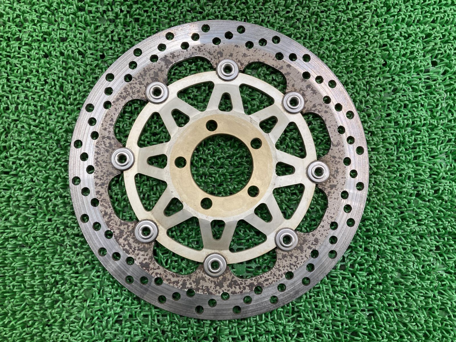 しょ カワサキZXR250！中古 純正ブレーキディスク(左右) カワサキ ZXR250 フロントブレーキディスク 右 純正 中古 バイク