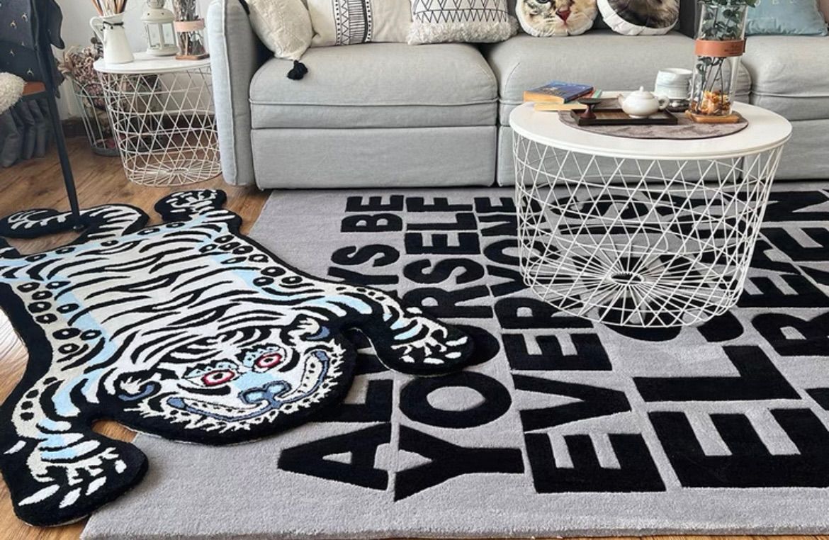 HUMAN MADE ヒューマンメイド ホワイトタイガー 虎 絨毯 ラグ マット