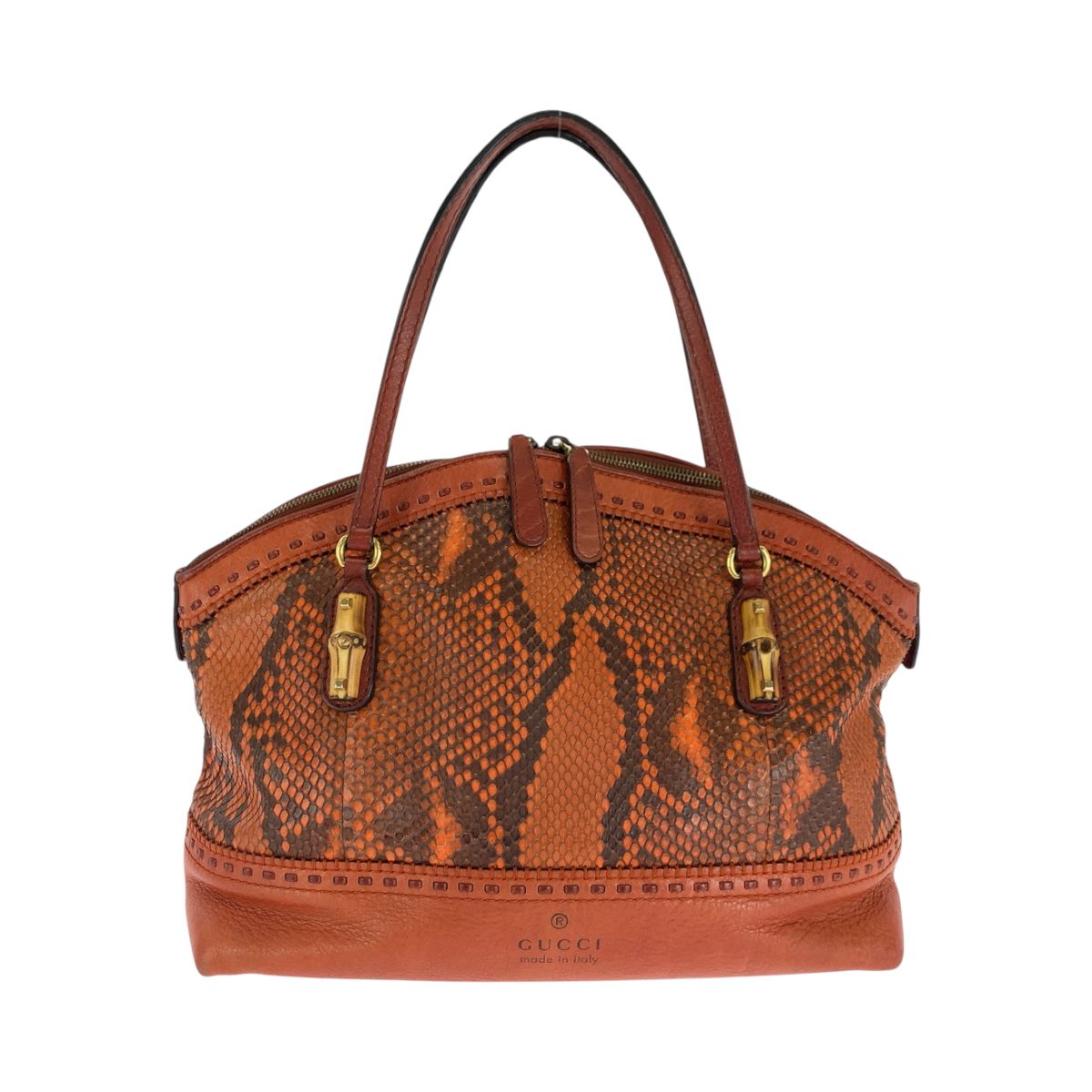 Gucci バンブー ゴールデンパイソン ワンショルダーバッグ Gucci バンブー ゴールデンパイソン ワンショルダーバッグ