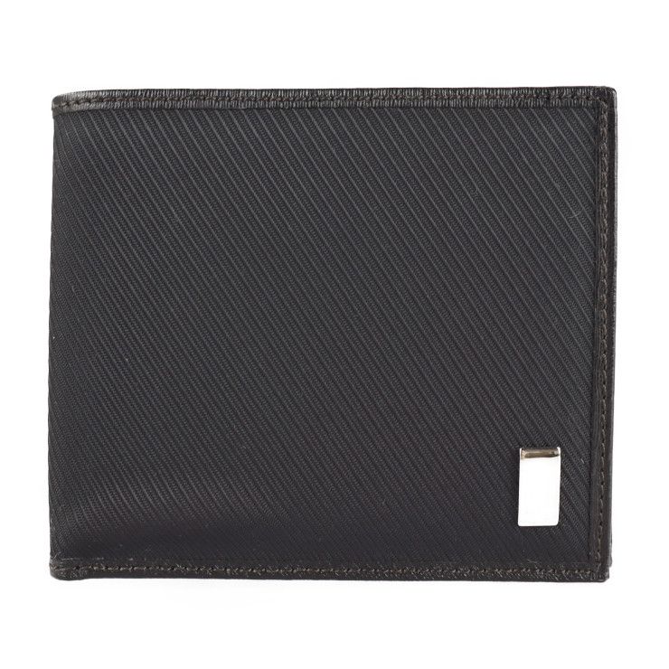 未使用】ダンヒル サイドカー ビルフォールド ブラック カーフレザー