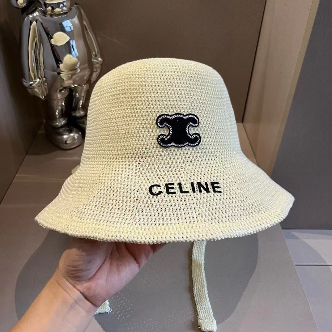 新品 CELINE・セリーヌ 帽子小顔----