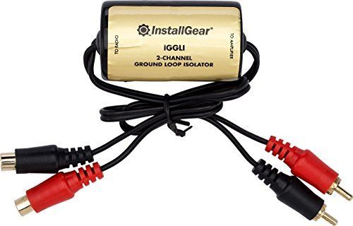 1 Pack InstallGear グランドループノイズアイソレーター カーオーディオu0026ホームステレオ用アンプノイズフィルター フィードバックループアイソレーター カーステレオノイズサプレッサーリ