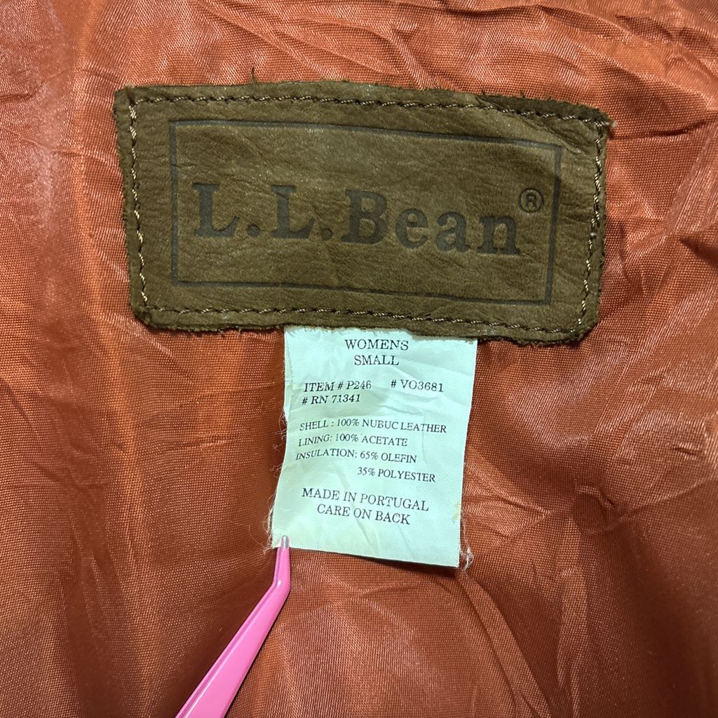 中綿入りヌバックレザーコート S-2985