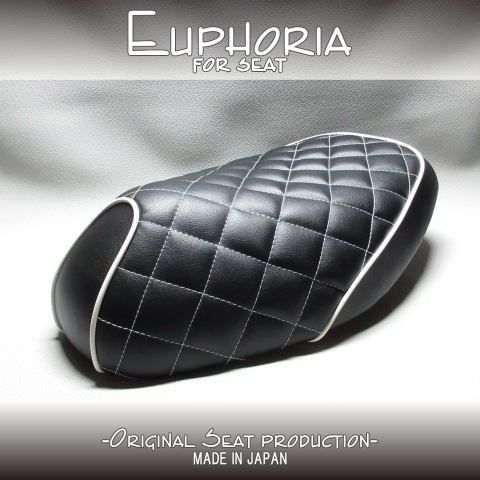 □【DIO ディオ AF34 AF35 SR ZX】張替え済♪ カスタムシート 黒/白