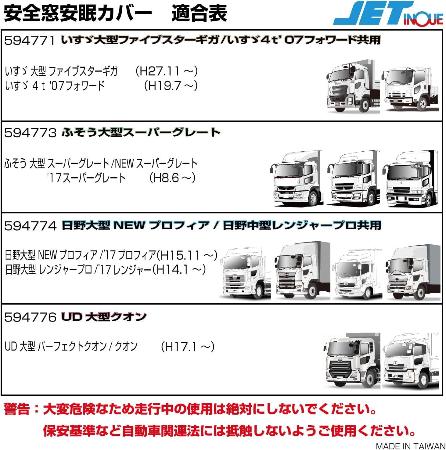 Jet INOUE (ジェットイノウエ) 安全窓安眠カバー スーパーグレート ブラック 594773