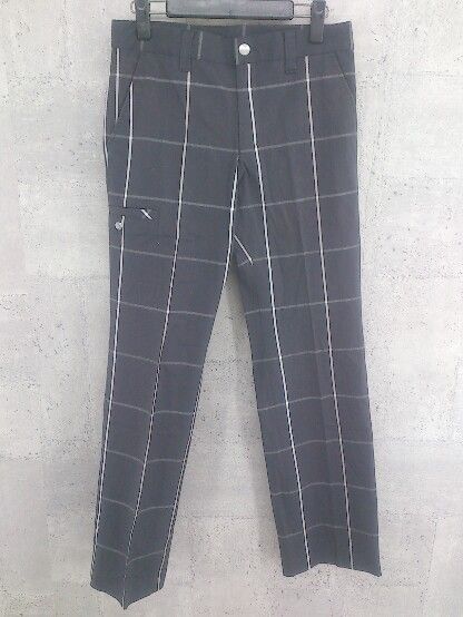 Kappa カッパ 格子柄 パンツ 76 ダークグレー系 # 【1002799203524】