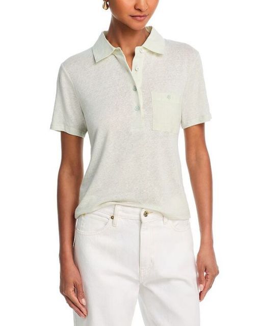 送料無料 フレーム レディース ポロシャツ トップス The Cady Polo Top Soft Mint