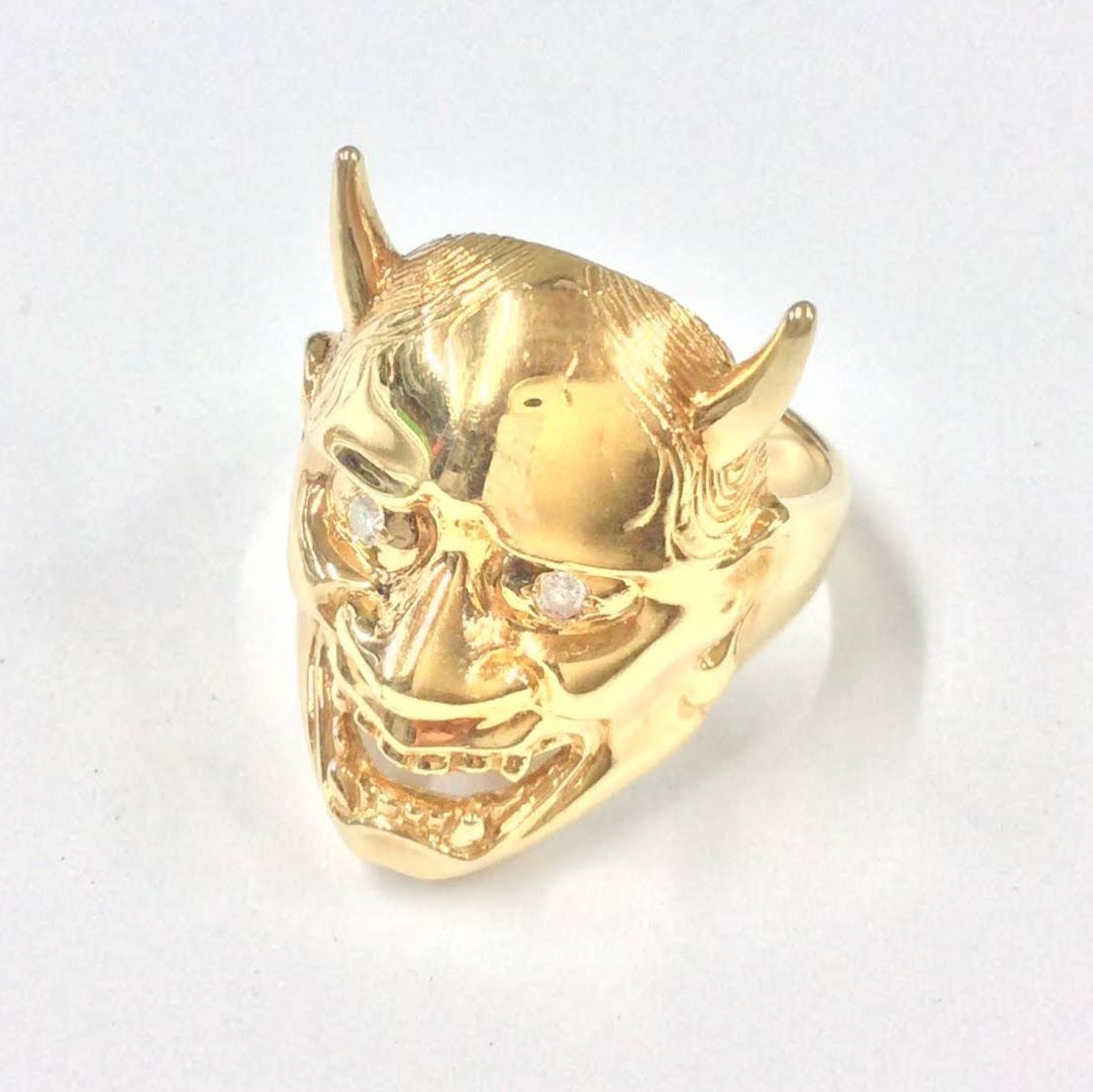 般若 ダイヤモンドリング 0.05ct サイズ14～15号 重さ8.8g K18 18金