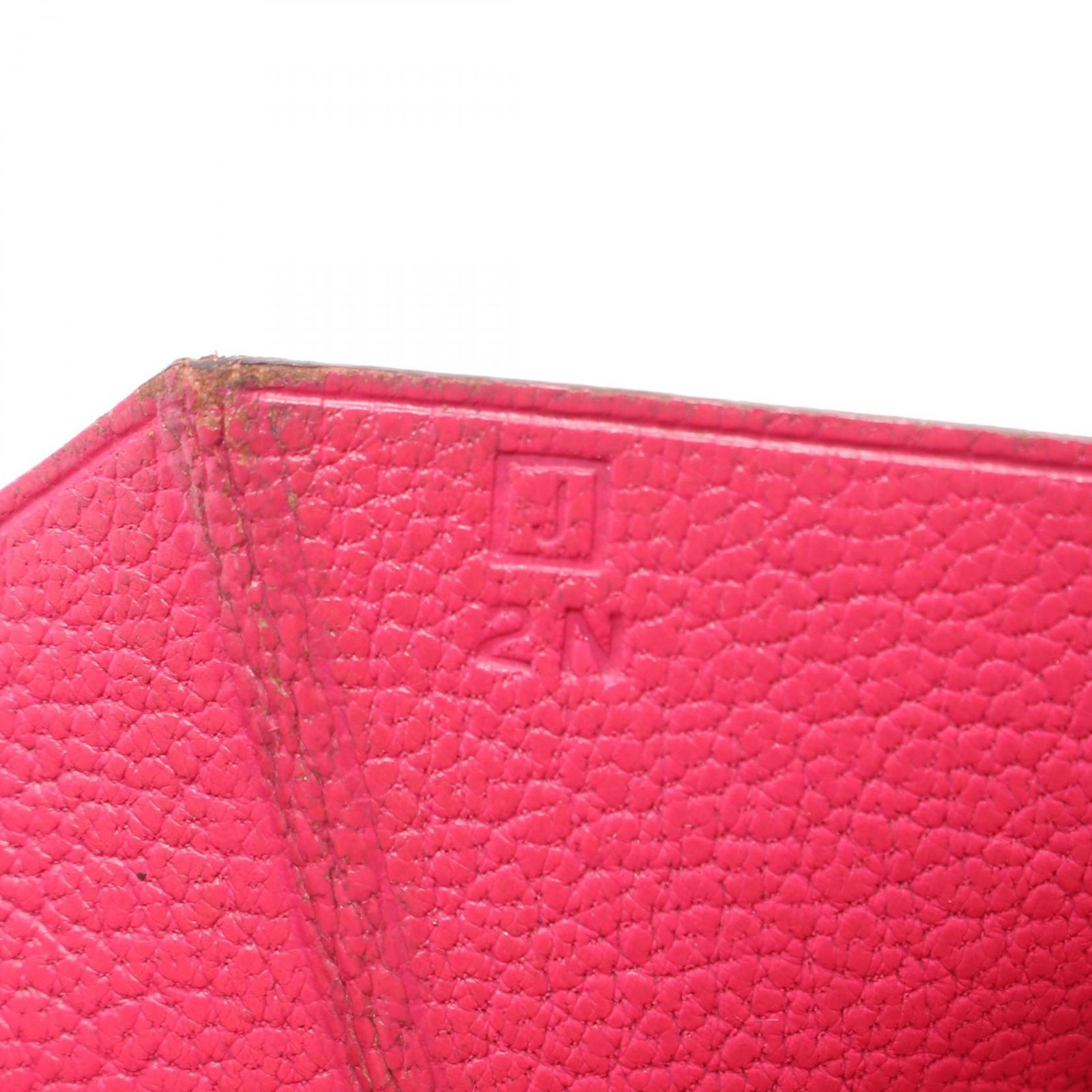 HERMES エルメス ベアン 三つ折り長財布 シルバー金具 シェーブル 