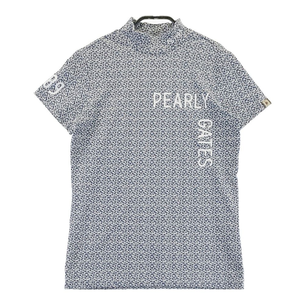 パーリーゲイツ] レディース 半袖 ハイネックシャツ アイリス小花柄 サイズ：1 PEARLY GATES パーリーゲイツ ハイネック半袖Tシャツ 小花柄