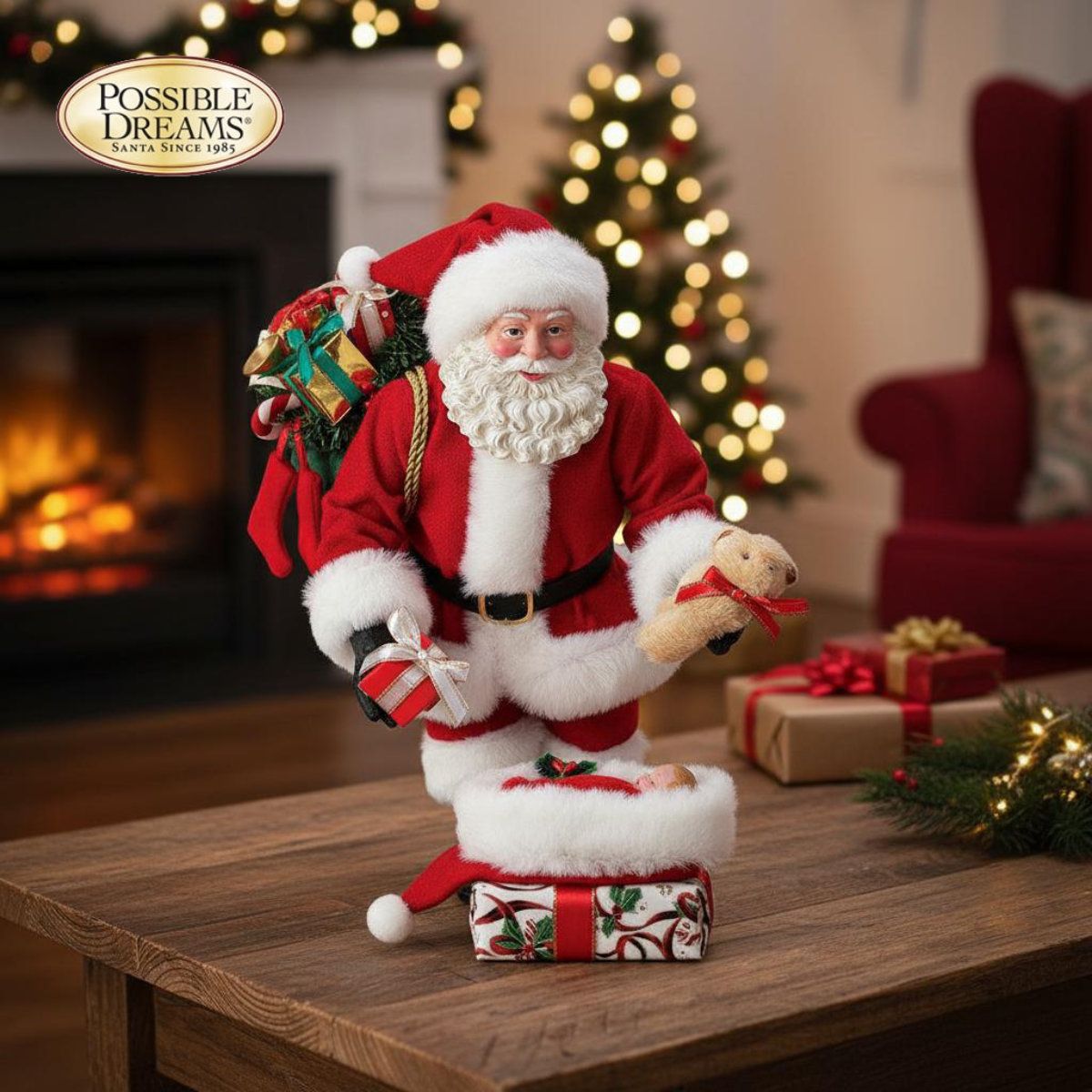 First Christmas 26.7cm | サンタ サンタクロース 人形 置物 フィギュア クリスマス ホリデー Possible Dreams 正規輸入品