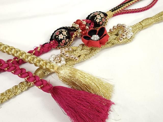 平和屋着物○和装小物 帯締め20本 振袖用 丸組 金糸 逸品 DAAQ1243zzz