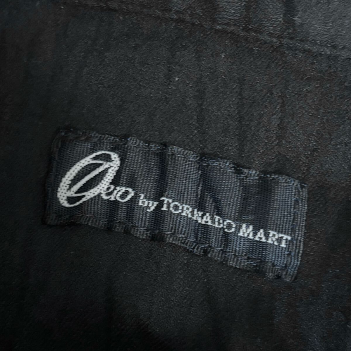 未使用タグ付 トルネードマート ロングライダース コート ワッシャー シワ加工 TORNADO MART∴T/Cスェードライナー付き返し衿コート（トレンチ