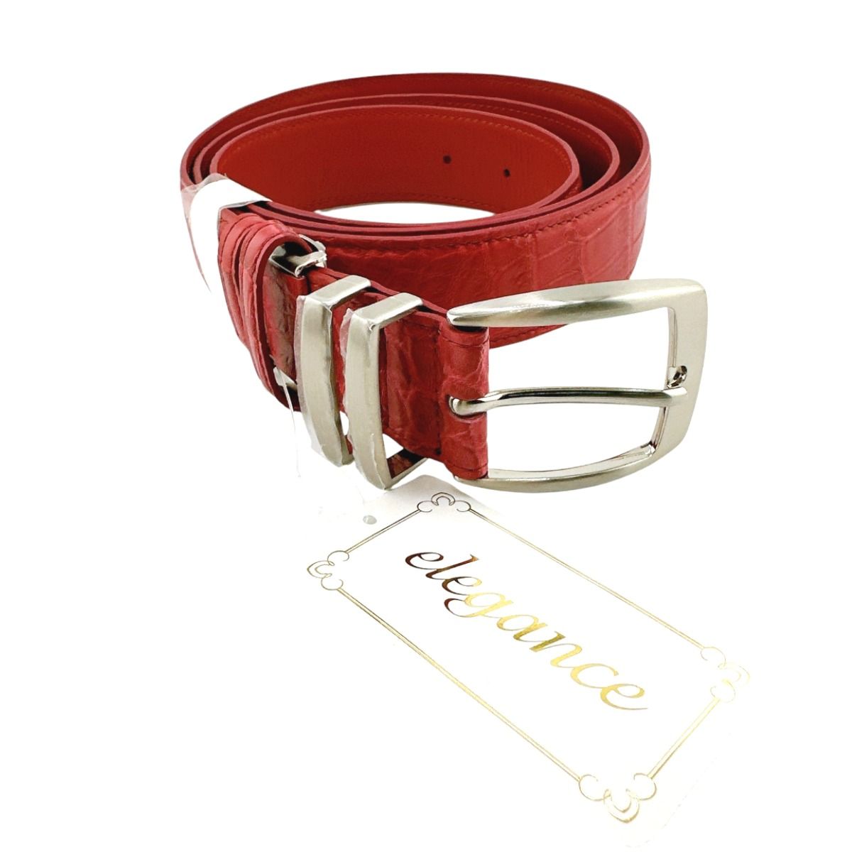 クロコダイル MHM-0005 ベルト レッド  CROCODILE A HCP社 クロコダイル MHM-0005 HCP社 GERBERA ベルト CROCODILE レッド - メルカリ