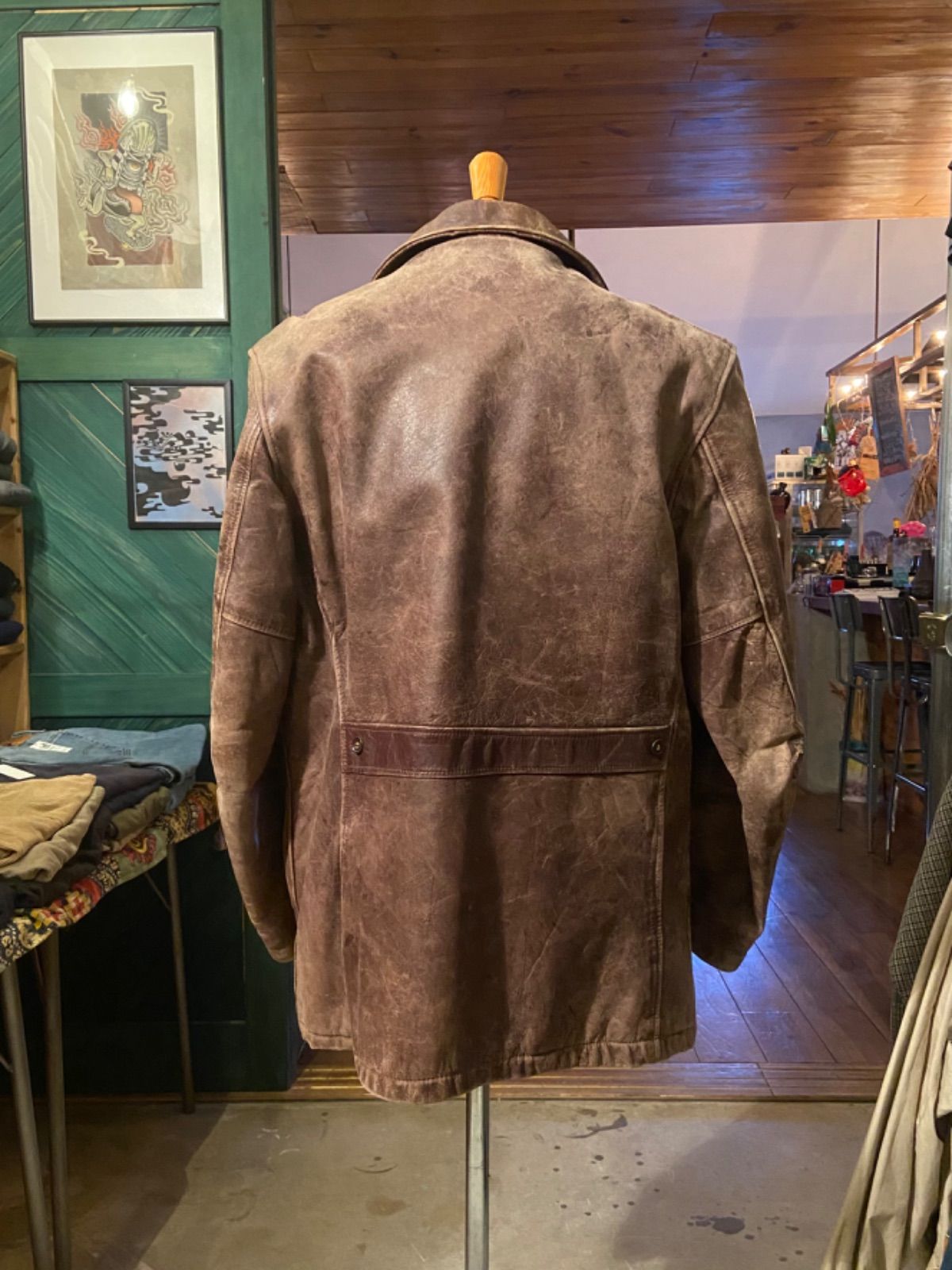 GENUINE HORSEHIDE FRONT QUARTER」40~50's レザージャケット - メルカリ