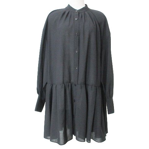 アドーア ADORE 美品 21SS ウールボイルブラウス チュニック 長袖 