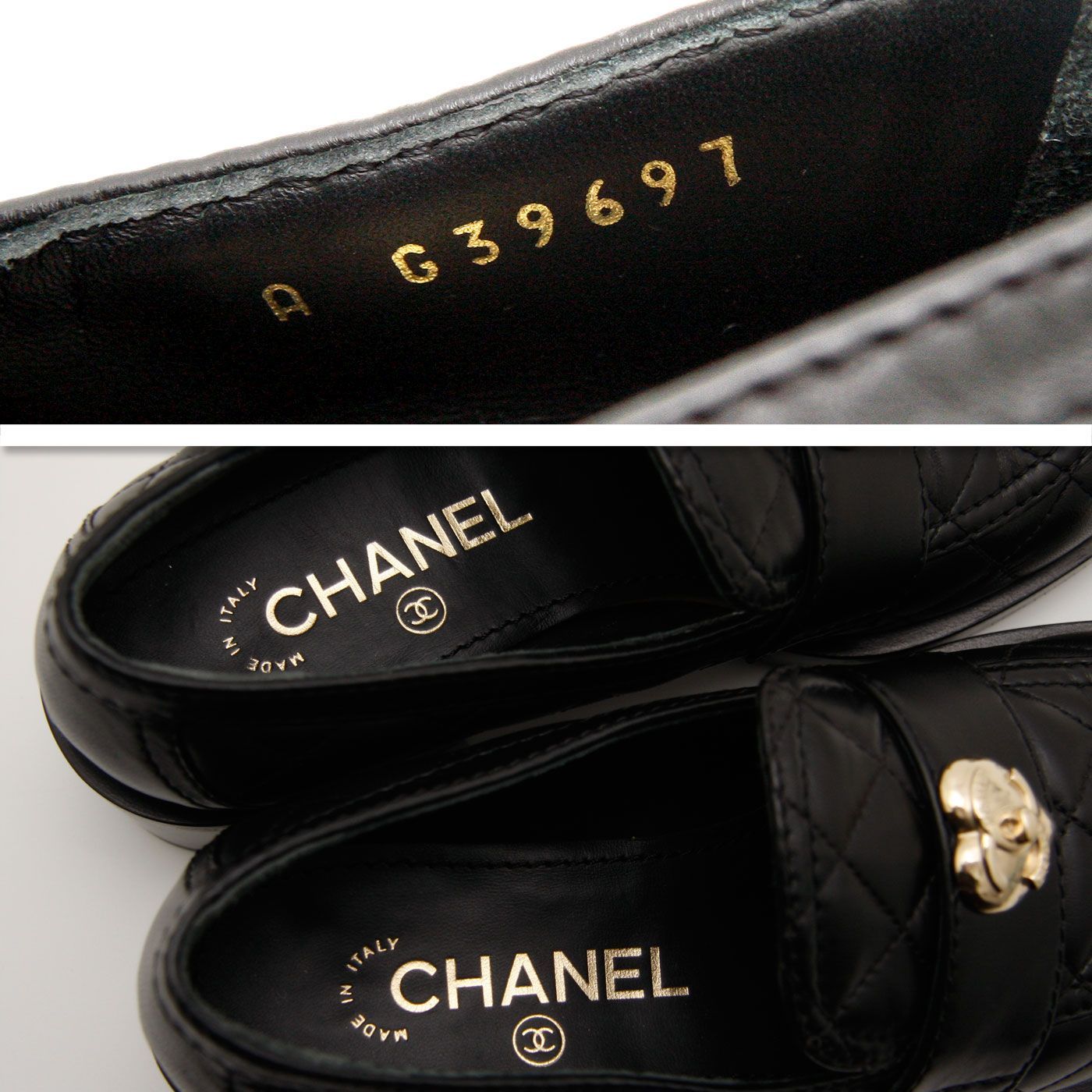 ▲未使用/保管品 シャネル CHANEL ターンロック ローファー マトラッセ CHANEL（シャネル） ローファー ターンロック G36646 X56838 0Q809 36