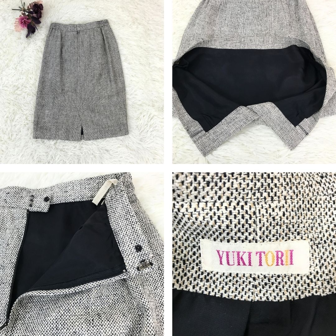 YUKI TORII ユキトリイ セットアップ スカートスーツ 11号 シルク100