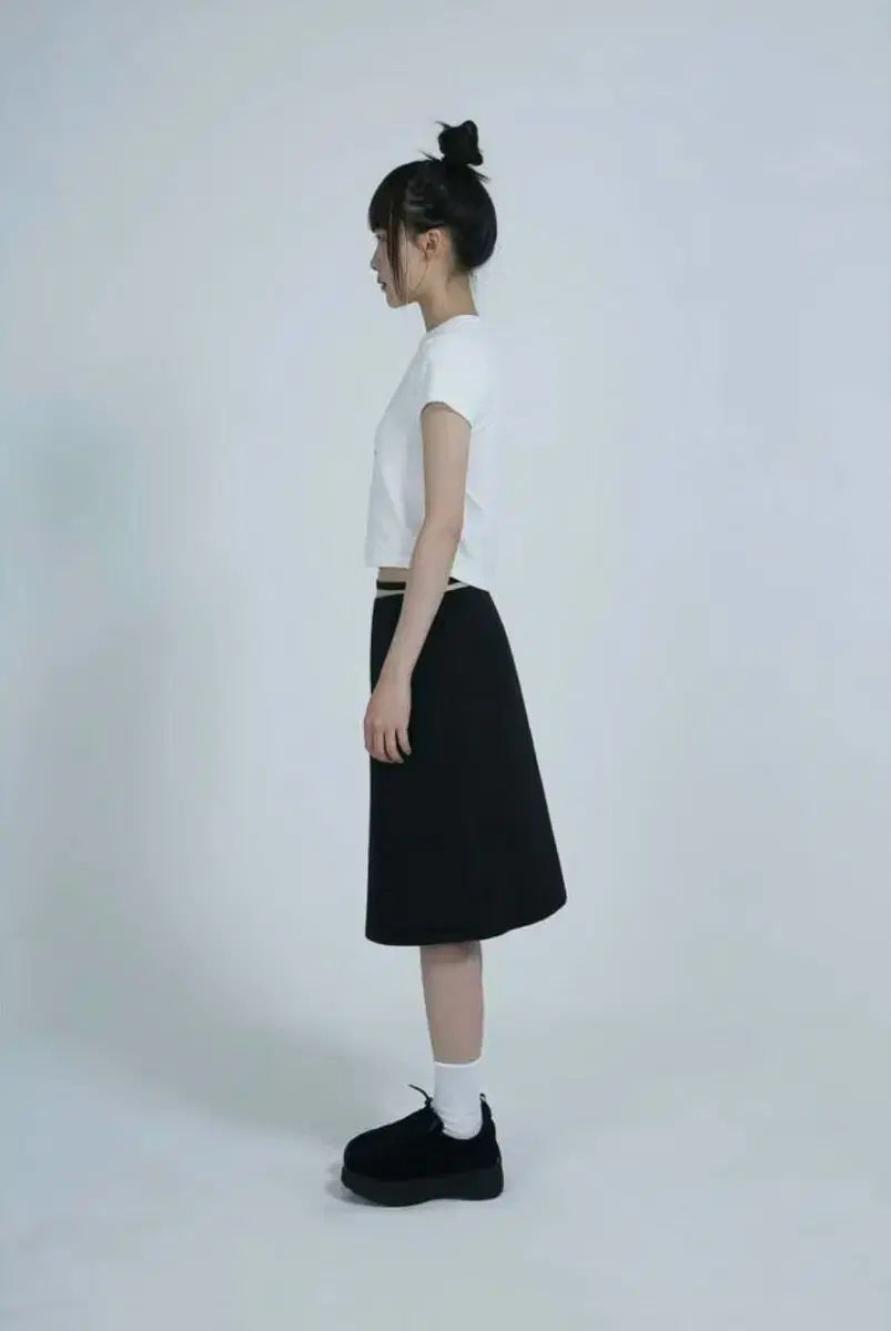 ジョインティング ベルト付き カーゴ ミディ スカート