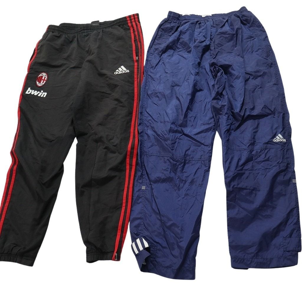 古着卸 アディダス adidas ウインドブレーカー パンツ 8枚セット メンズ Ｍ トレフォイル トレーニングパンツ 古着 NC0879 KIN-KAAI_COM