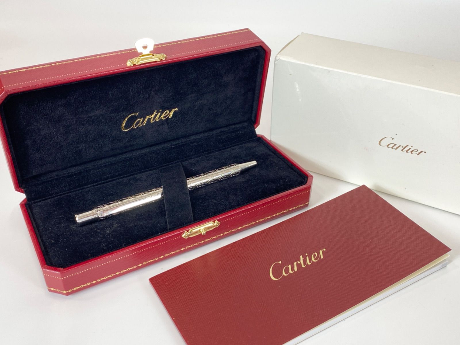 Cartier カルティエ ボールペン トリニティ シルバー 筆記用具 楽天市場】Cartier カルティエ トリニティ ボールペン シルバー