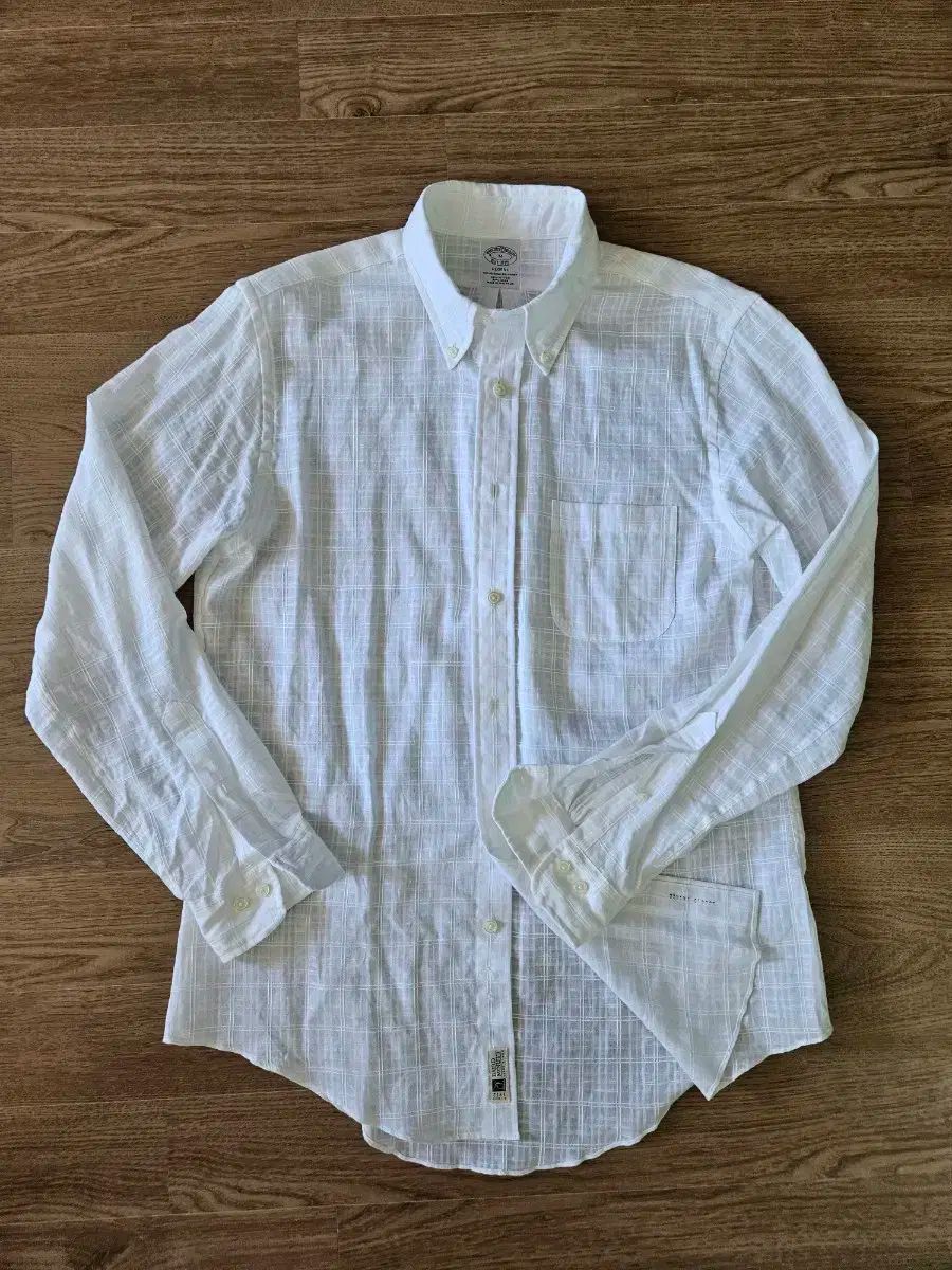 90s ブルックスブラザーズ アイリッシュリネン リネンシャツ L 白シャツ 麻 アイリッシュリネン ソリッド スポーツシャツ Regular Fit