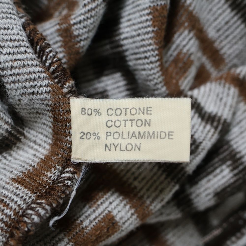 FENDI (フェンディ) FFヴィンテージズッカ柄 パイル半袖ポロシャツ  