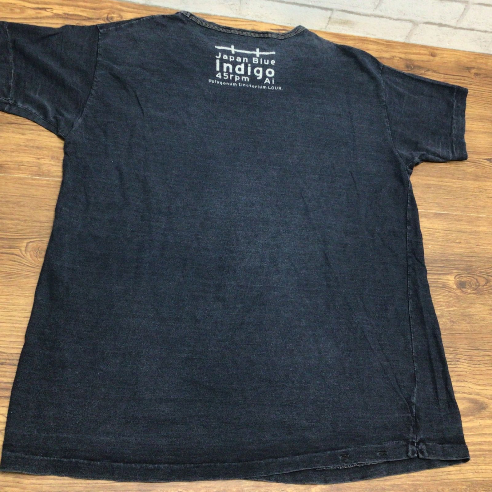 タグ付き未使用✨ R by 45rpm 藍染めTシャツ インディゴ染め 紺 1 s0019-009-1.jpg