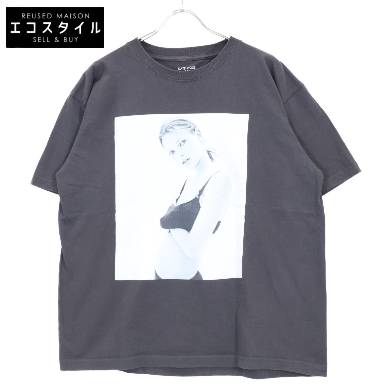 BIOTOP ビオトープ BOM-74000-A グレー ケイトモス プリントTシャツ XL 