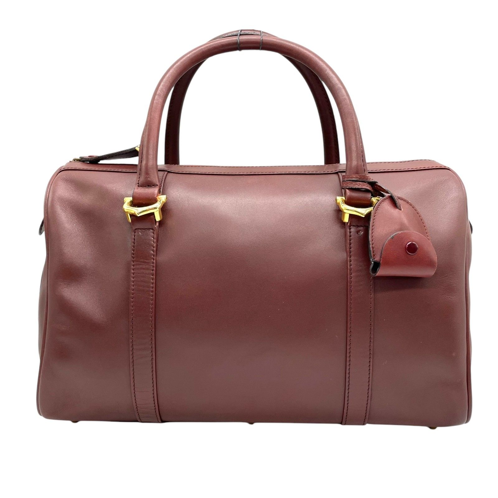 美品 Cartier カルティエ ハンドバッグ ミニボストン マストライン 