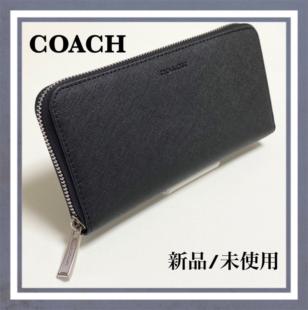 新品 COACH 長財布 レキシントン サフィアーノ レザー F74769 ブラック