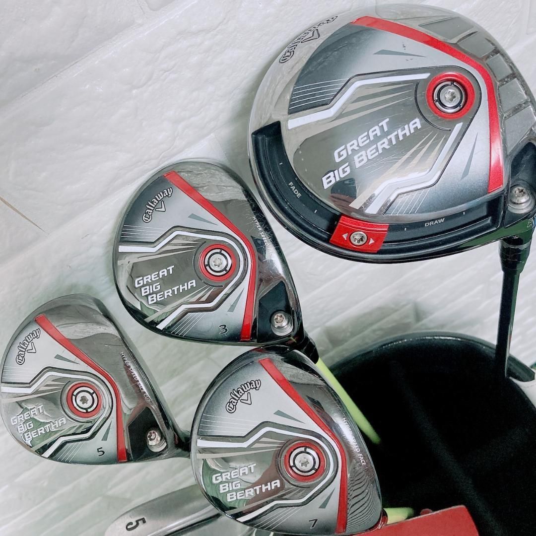 クラブのみ ゴルフクラブ メンズ セット キャロウェイ ビッグバーサ 13本 クラブのみ ゴルフクラブ メンズ セット キャロウェイ ビッグバーサ 13