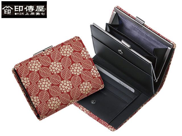 いんでんや 印傳屋 インデンヤ 上原勇七 甲州印伝 印伝 indenya いんでんや いんでん 束入 財布 本革 レザー コレクション がま札 和風 日本製 和柄 1604 indn23
