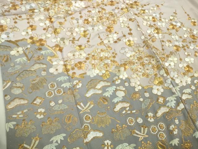 平和屋本店□極上 中国三大刺繍 相良刺繍 総刺繍 訪問着 宝尽くし 枝花