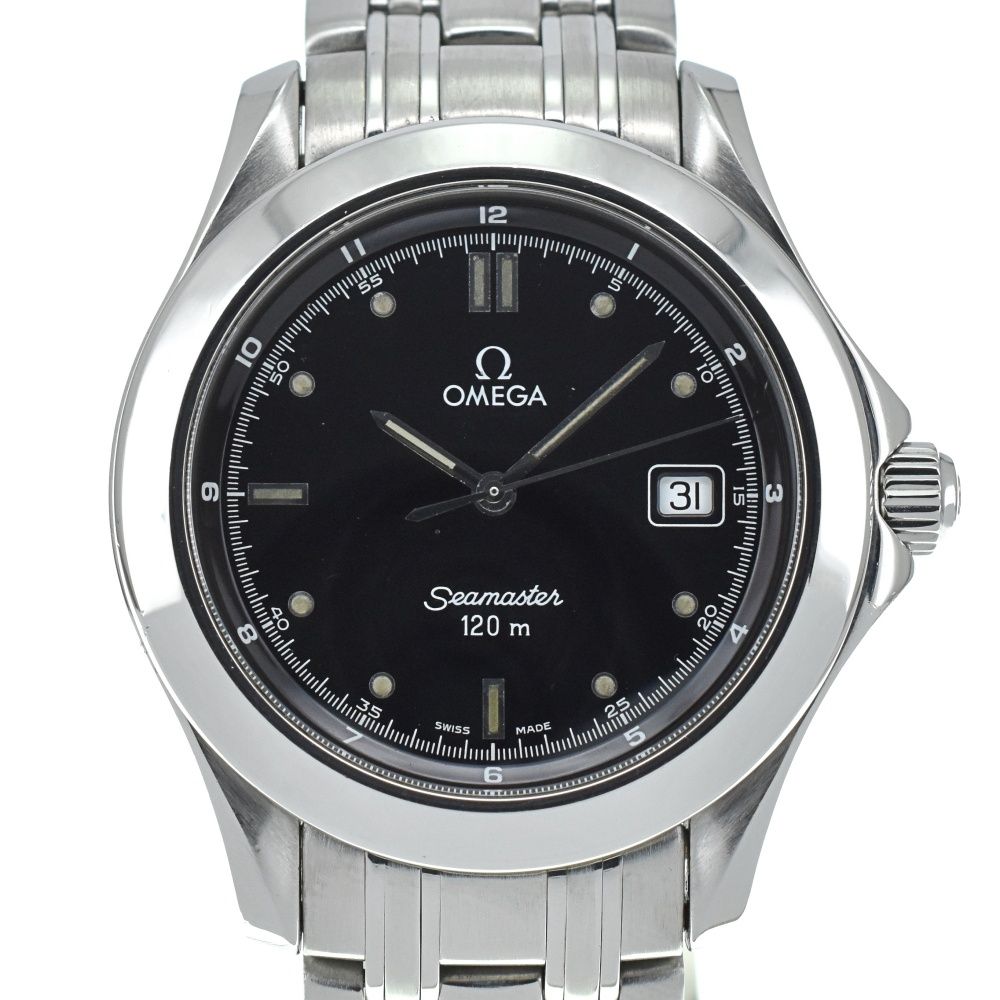 オメガ OMEGA 2511.5 シーマスター 120M デイト クォーツ メンズ美品箱