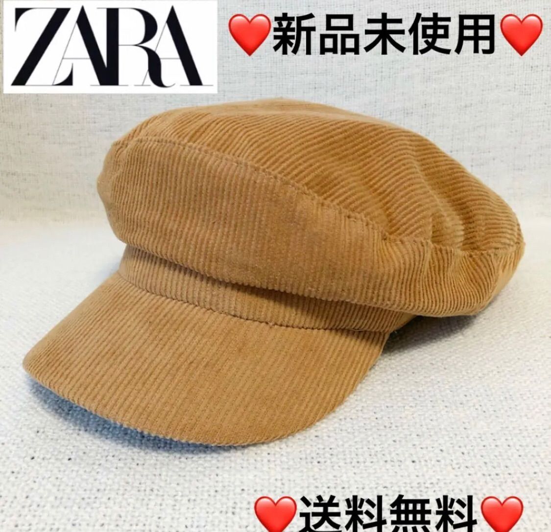 zaraハンチング帽子☆キャスケット帽子☆美品 - 帽子