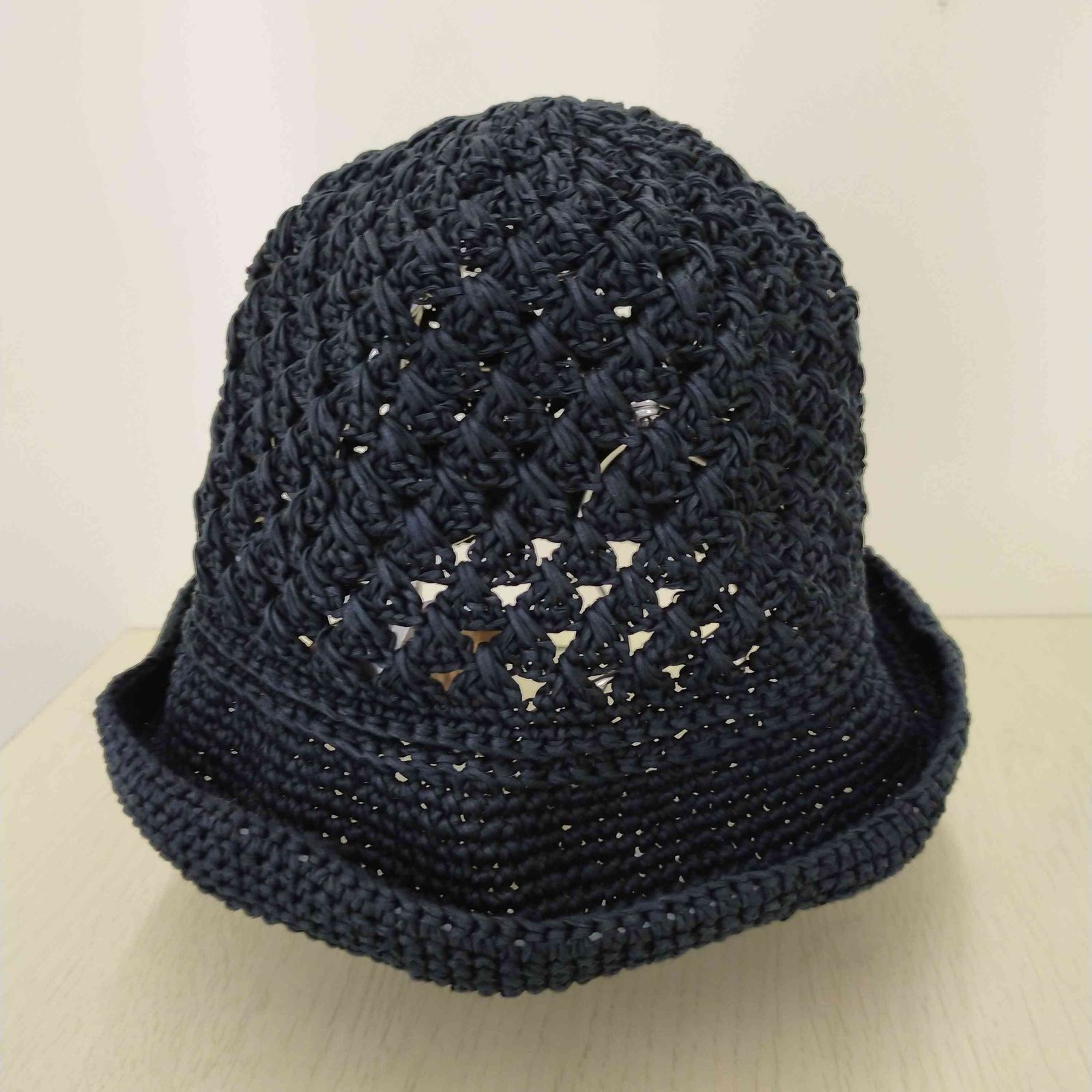SHINYAKOZUKA クロシェ　ハット SHINYAKOZUKA [22SS] “HAND CROCHET HAT” -BLACK- SOBO STORE