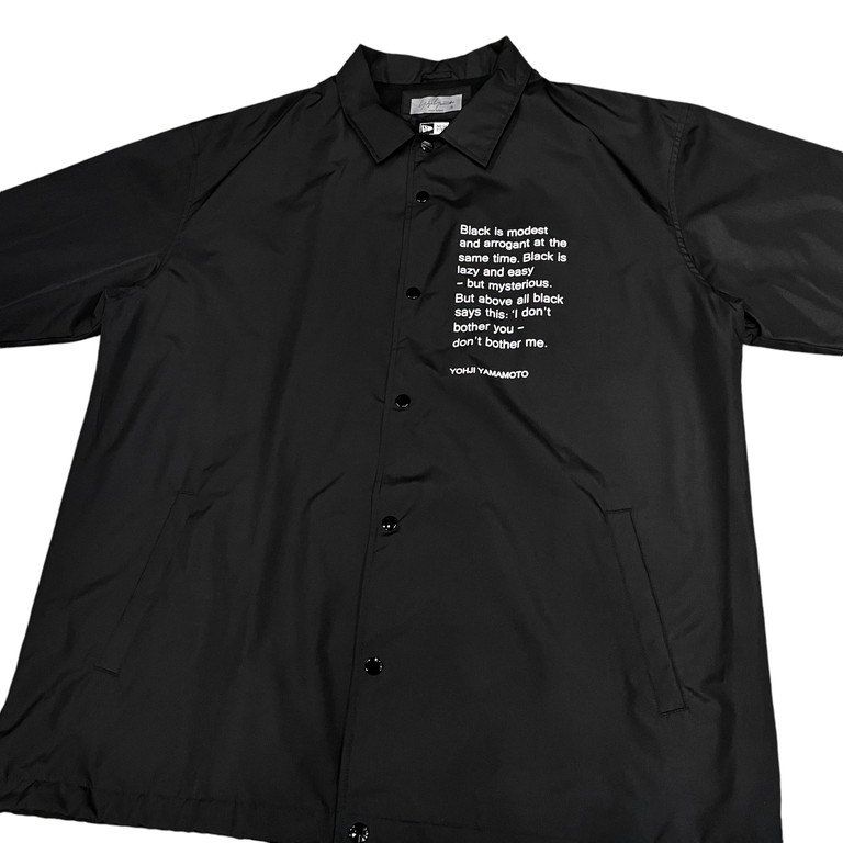 ヨウジヤマモト　ダリア　ニューエラ　コーチジャケット　ブルゾン　シャツ　ブルゾン Yohji Yamamoto Pour Homme × NEW ERA 23SS DAHLIA COACH JACKET